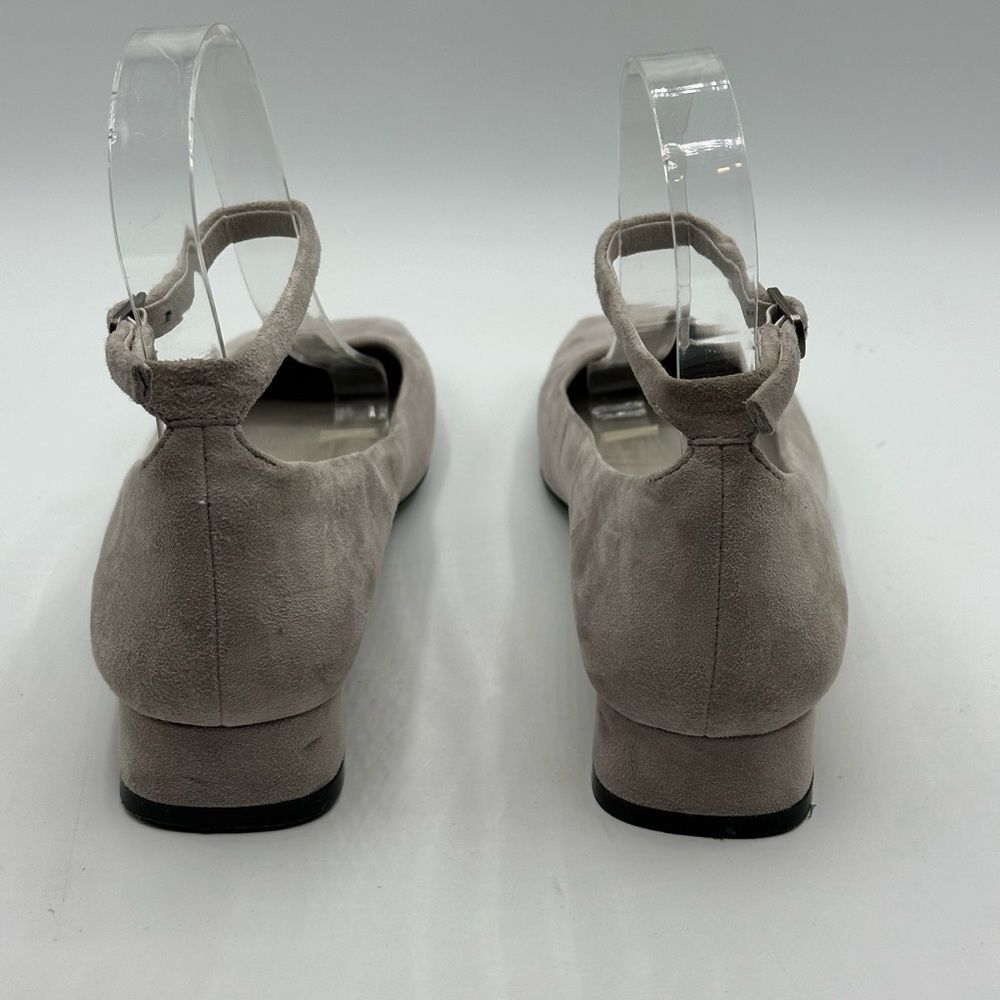 Jeffrey Campbell Women's Envious Ankle Strap Pump Square Toe - Gray Suede Size 6 - Picture 5 of 9
